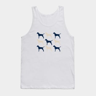 Dalmatian Dogs in Navy blue and Cream Tank Top